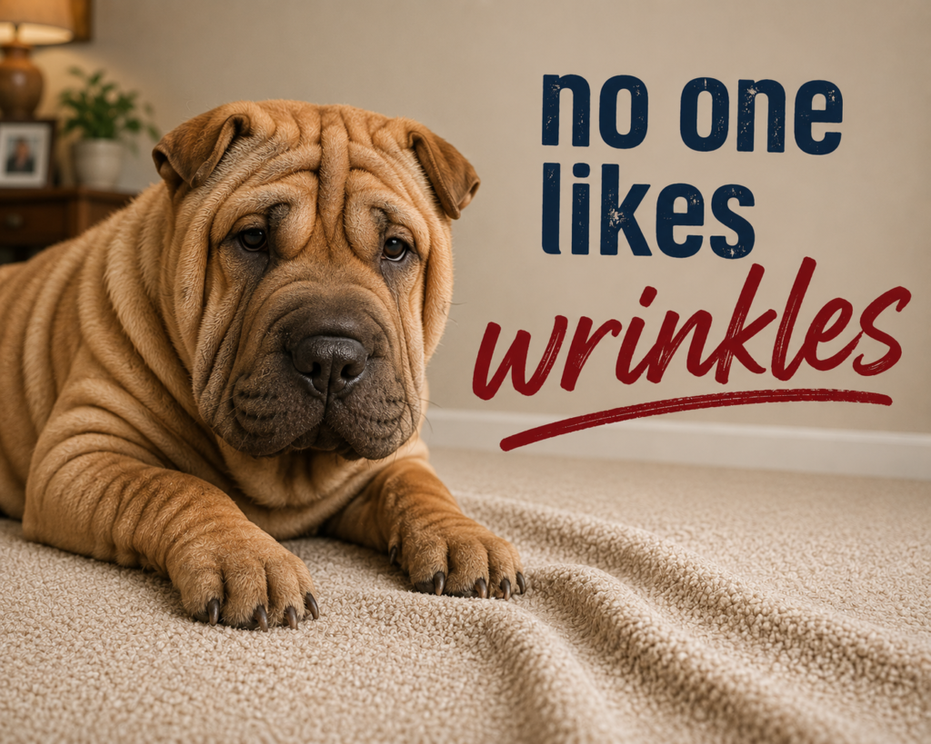 wrinkled carpet